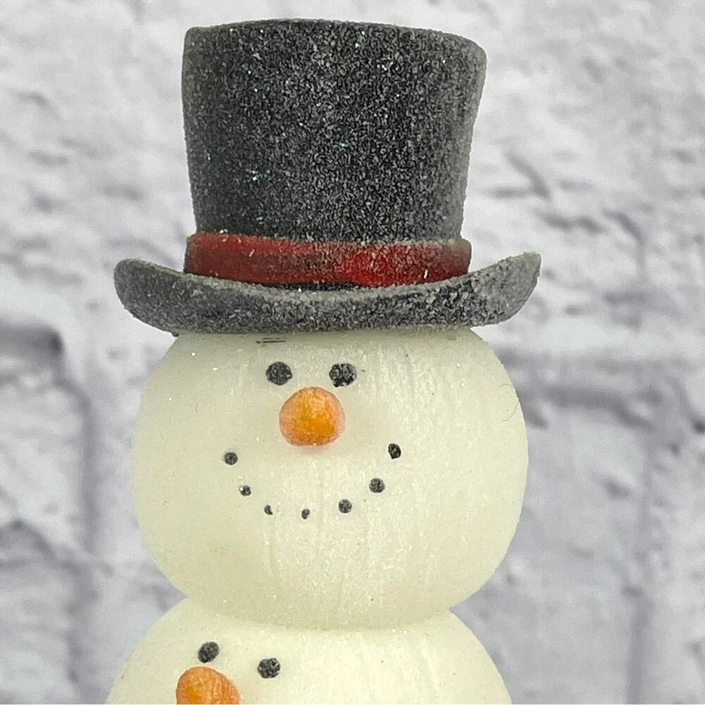 VTG Retro Stacked Snowman Light Works Totem Pole Christmas Holiday Illumination - Picture 8 of 16